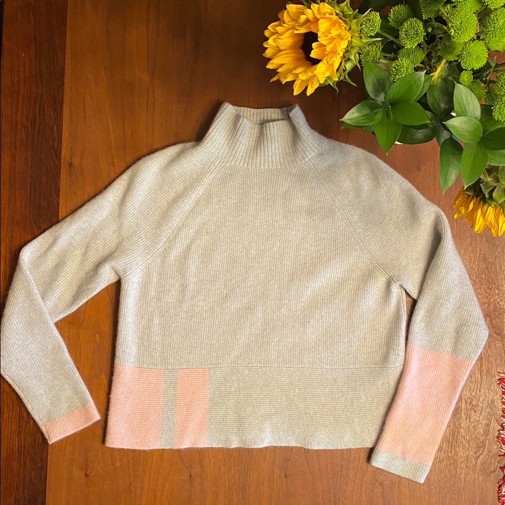 Duffy Mock Turtleneck Thick Cashmere Sweater